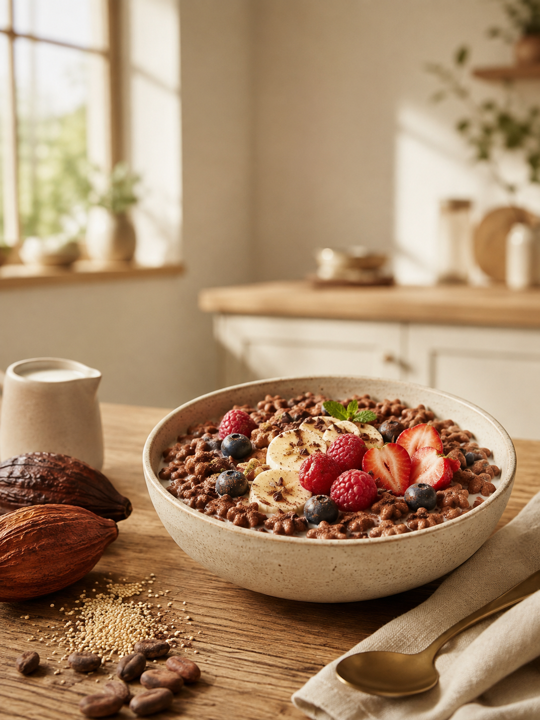 Quinoa Cocoa Cereal, recipes, ways to eat