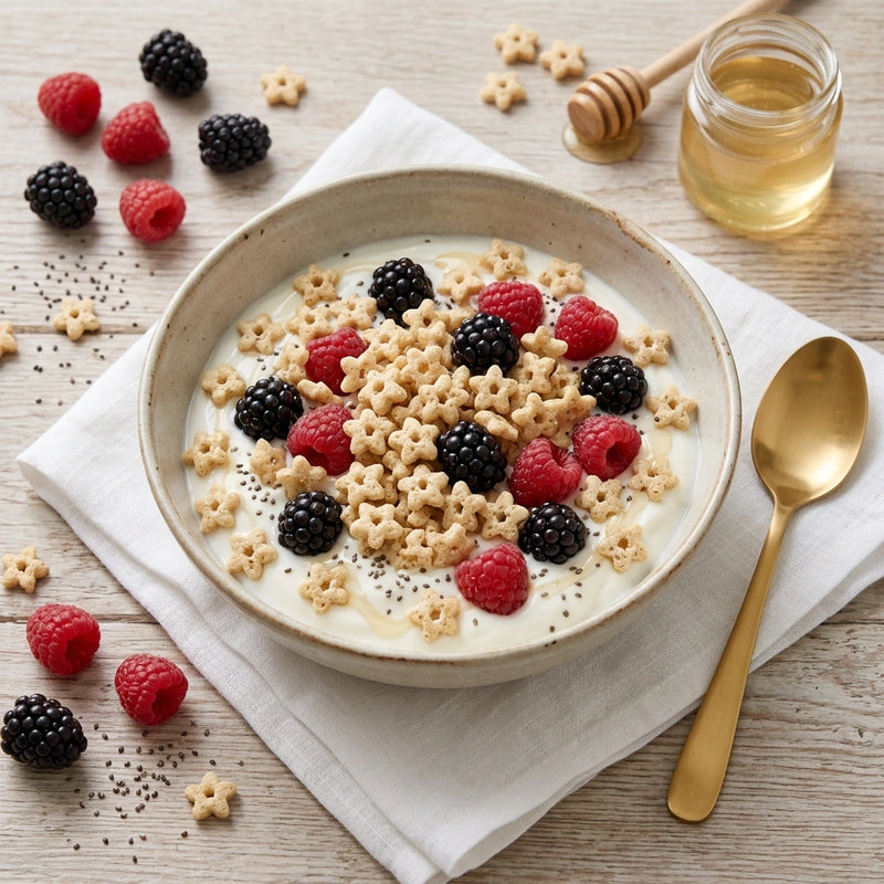 Fresh Berry Greek Yogurt Bowl with QuinoaQuill Original