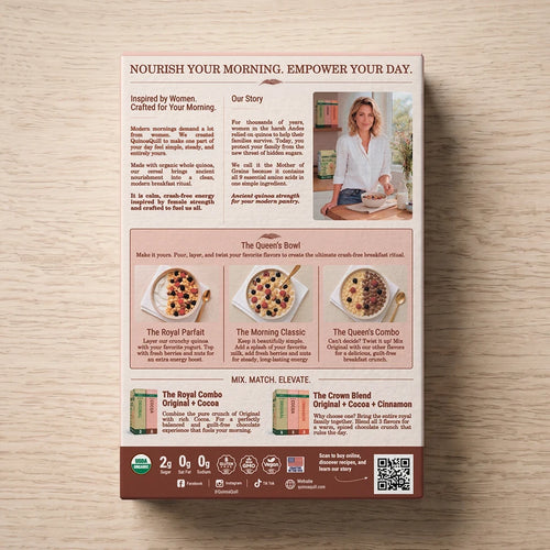 Cocoa quinoa cereal nutrition facts and ingredients