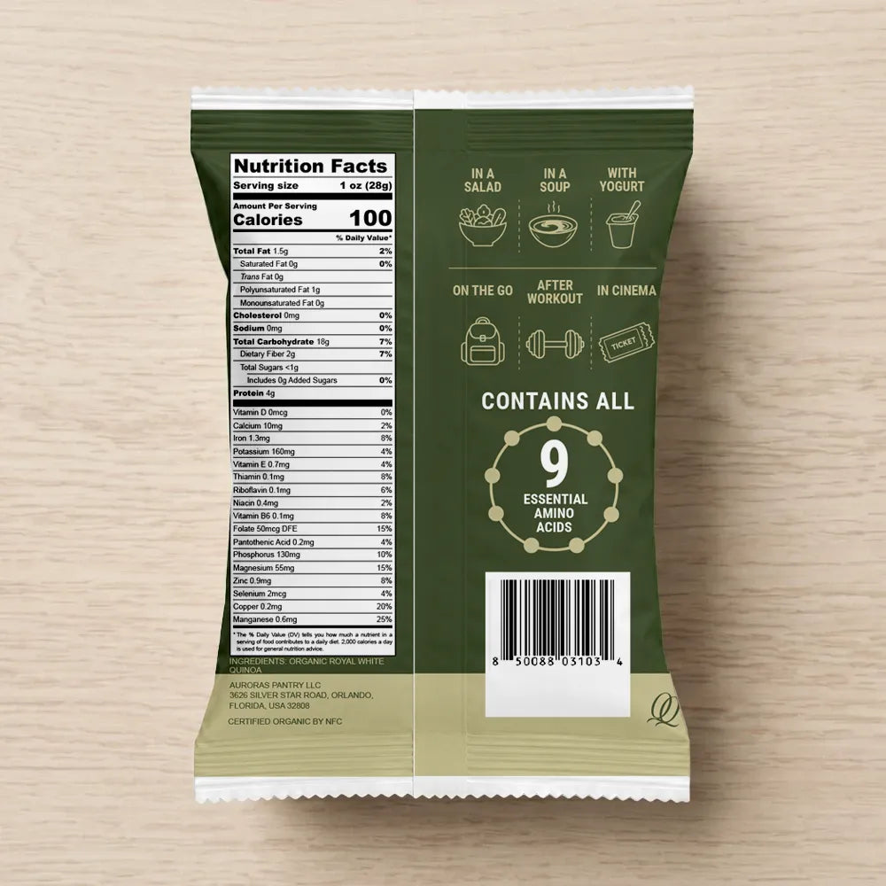 organic uinoa crunch nutrition