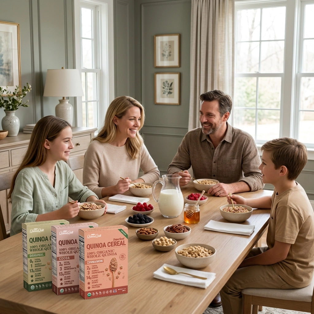 Organic gluten free quinoa cereal variety pack