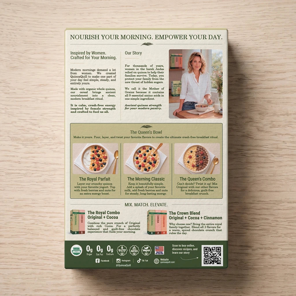 Original quinoa cereal nutrition facts and ingredients