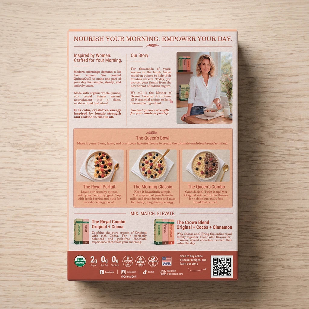 Cinnamon quinoa cereal nutrition facts and ingredients