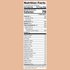 QuinoaQuill Cinnamon cereal nutrition facts label