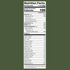QuinoaQuill Crunch nutrition facts label